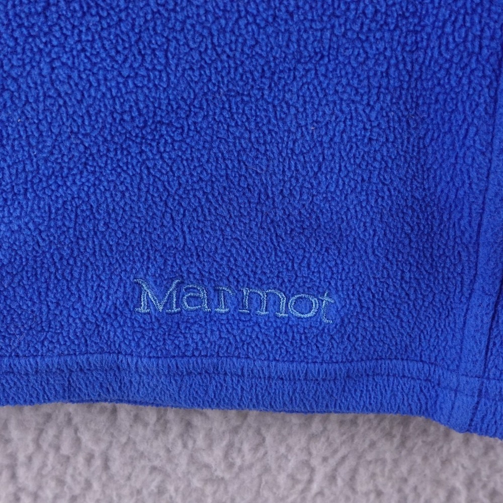 Marmot Blue Fleece 1/4 Zip Pullover Sweatshirt Women's Medium Outdoor Camp Hike - Picture 4 of 7